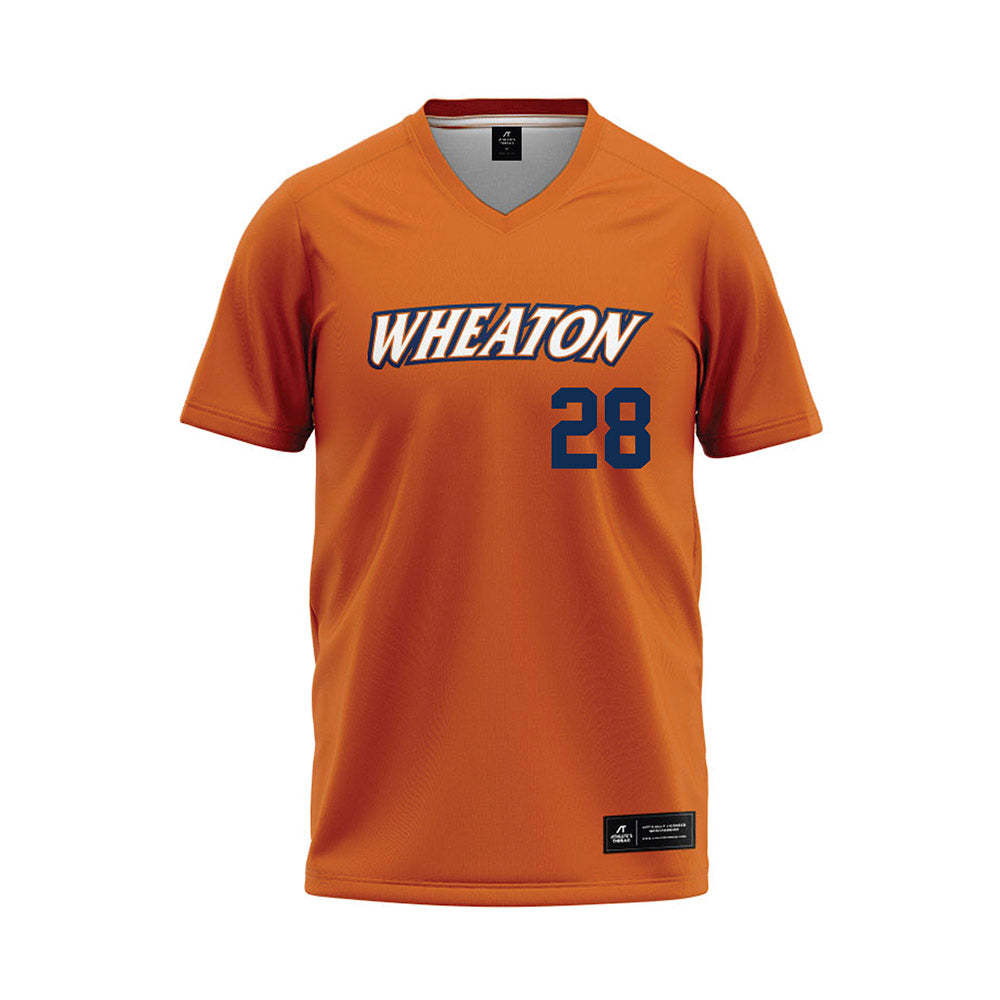 Wheaton IL - NCAA Baseball : Sean Dmytrowicz - Orange Baseball Jersey-0