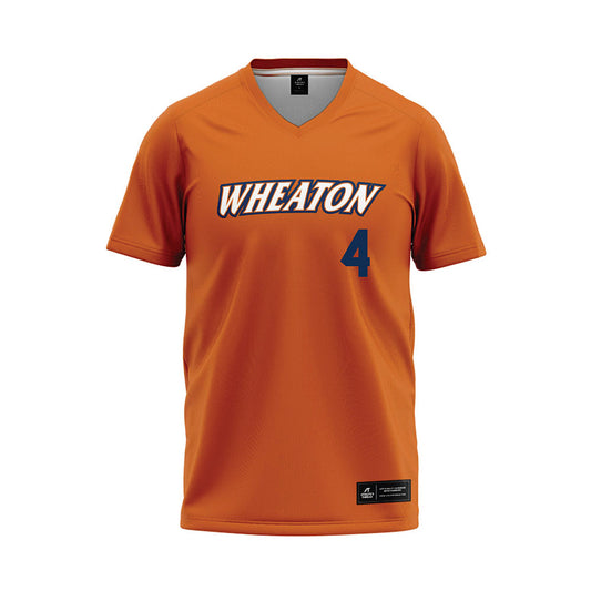 Wheaton IL - NCAA Baseball : William Clegg - Orange Baseball Jersey-0
