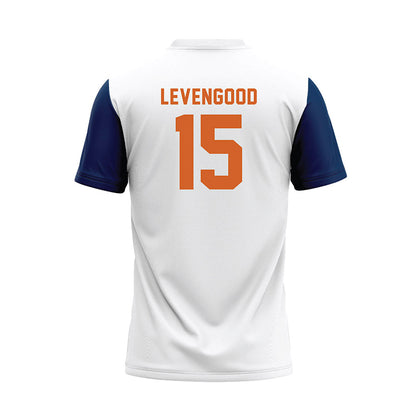 Wheaton IL - NCAA Baseball : David Levengood - White Baseball Jersey-1