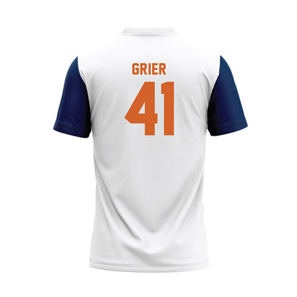 Wheaton IL - NCAA Baseball : Kyle Grier - White Baseball Jersey-1