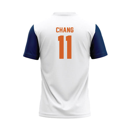 Wheaton IL - NCAA Baseball : Michael Chang - White Baseball Jersey-1