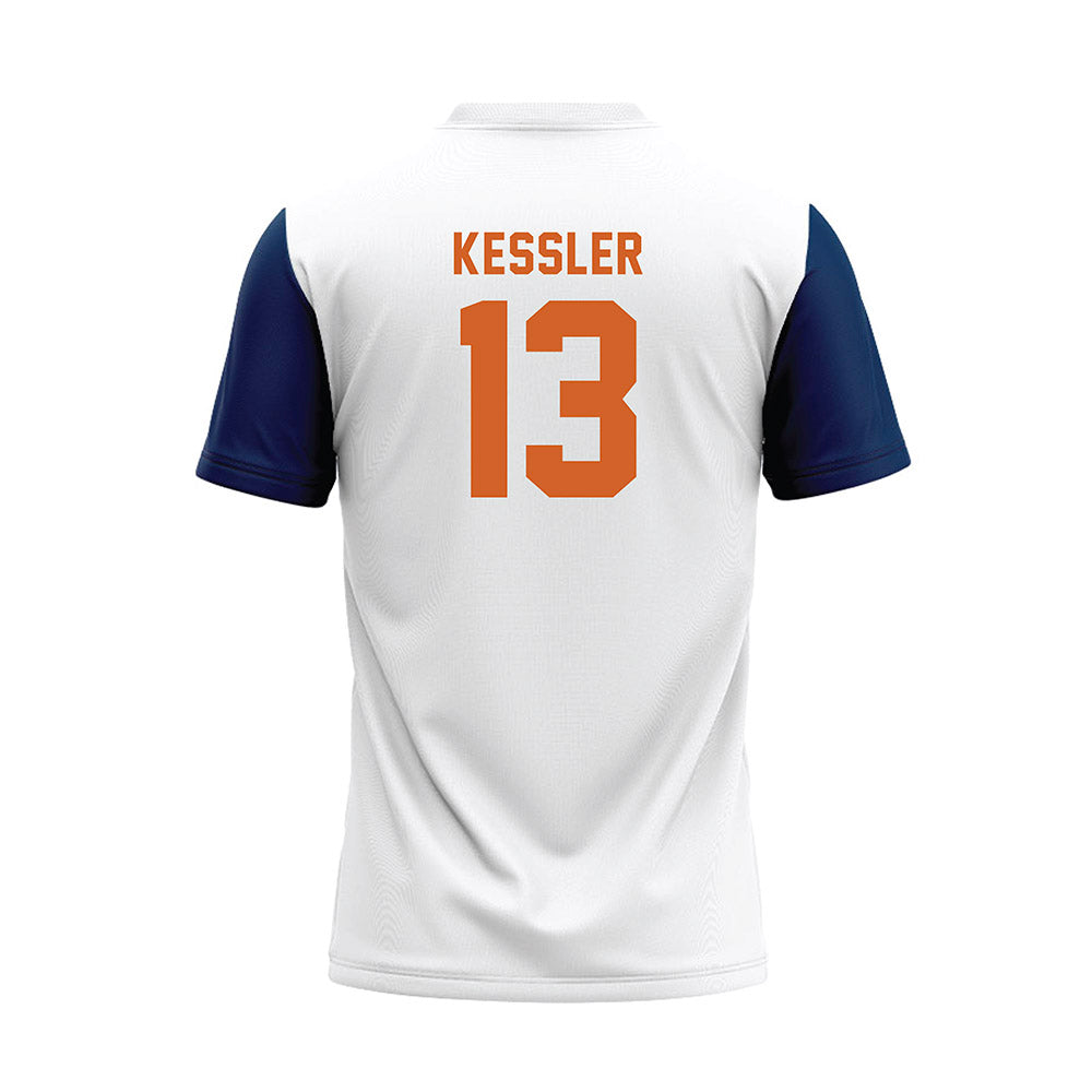 Wheaton IL - NCAA Baseball : Billy Kessler - White Baseball Jersey-1