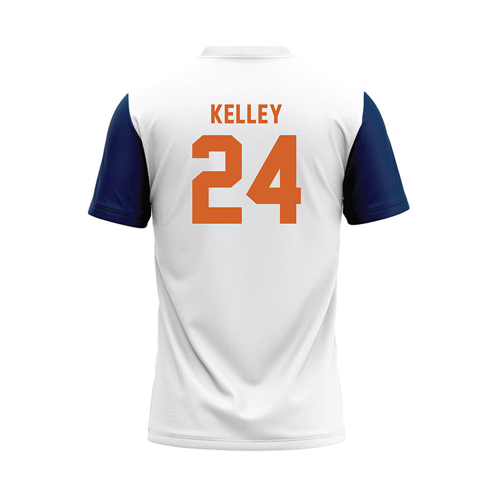 Wheaton IL - NCAA Baseball : Caleb Kelley - White Baseball Jersey-1