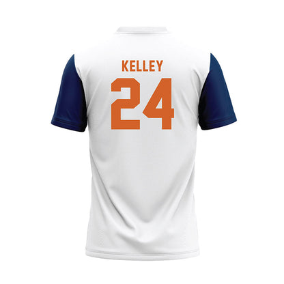 Wheaton IL - NCAA Baseball : Caleb Kelley - White Baseball Jersey-1