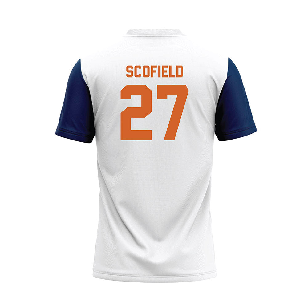 Wheaton IL - NCAA Baseball : Charlie Scofield - White Baseball Jersey-1