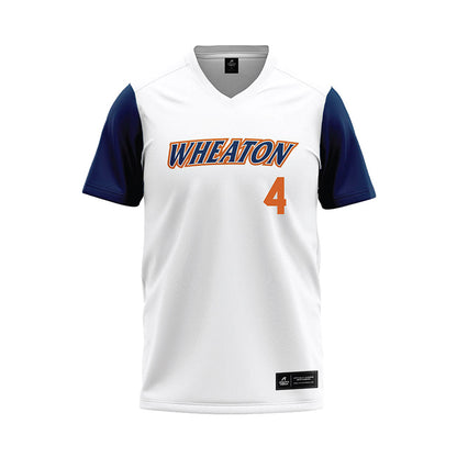 Wheaton IL - NCAA Baseball : William Clegg - White Baseball Jersey-0