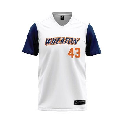 Wheaton IL - NCAA Baseball : Austin Eilmes - White Baseball Jersey-0
