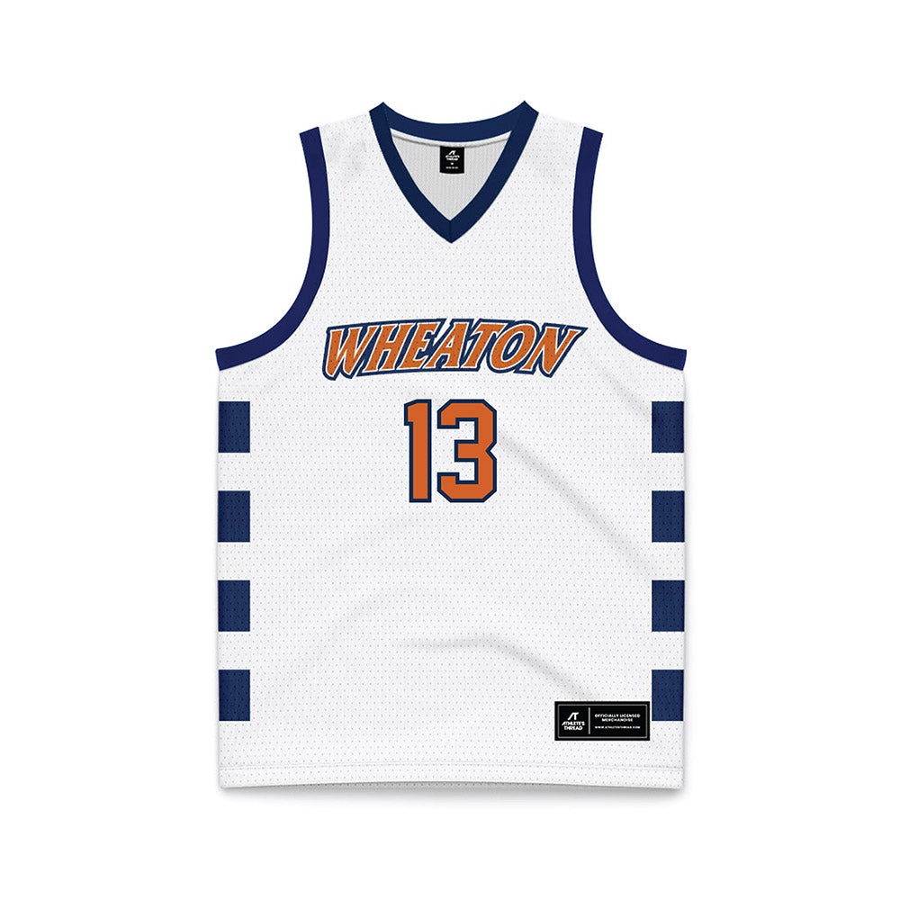 Wheaton IL - NCAA Men's Basketball : Jack Speers - White Basketball Jersey-0
