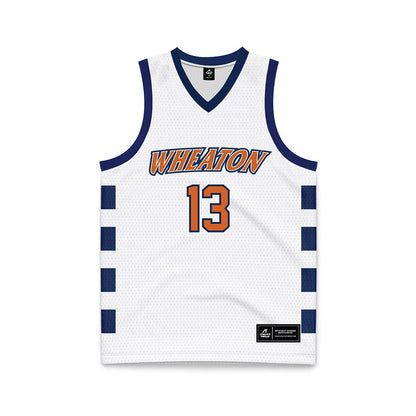 Wheaton IL - NCAA Men's Basketball : Jack Speers - White Basketball Jersey-0