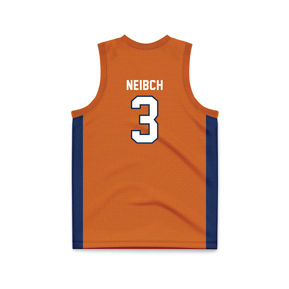Wheaton IL - NCAA Men's Basketball : Kyle Neibch - Orange Basketball Jersey-1