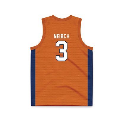 Wheaton IL - NCAA Men's Basketball : Kyle Neibch - Orange Basketball Jersey-1