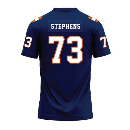 Wheaton IL - NCAA Football : Blake Stephens - Navy Premium Football Jersey-1