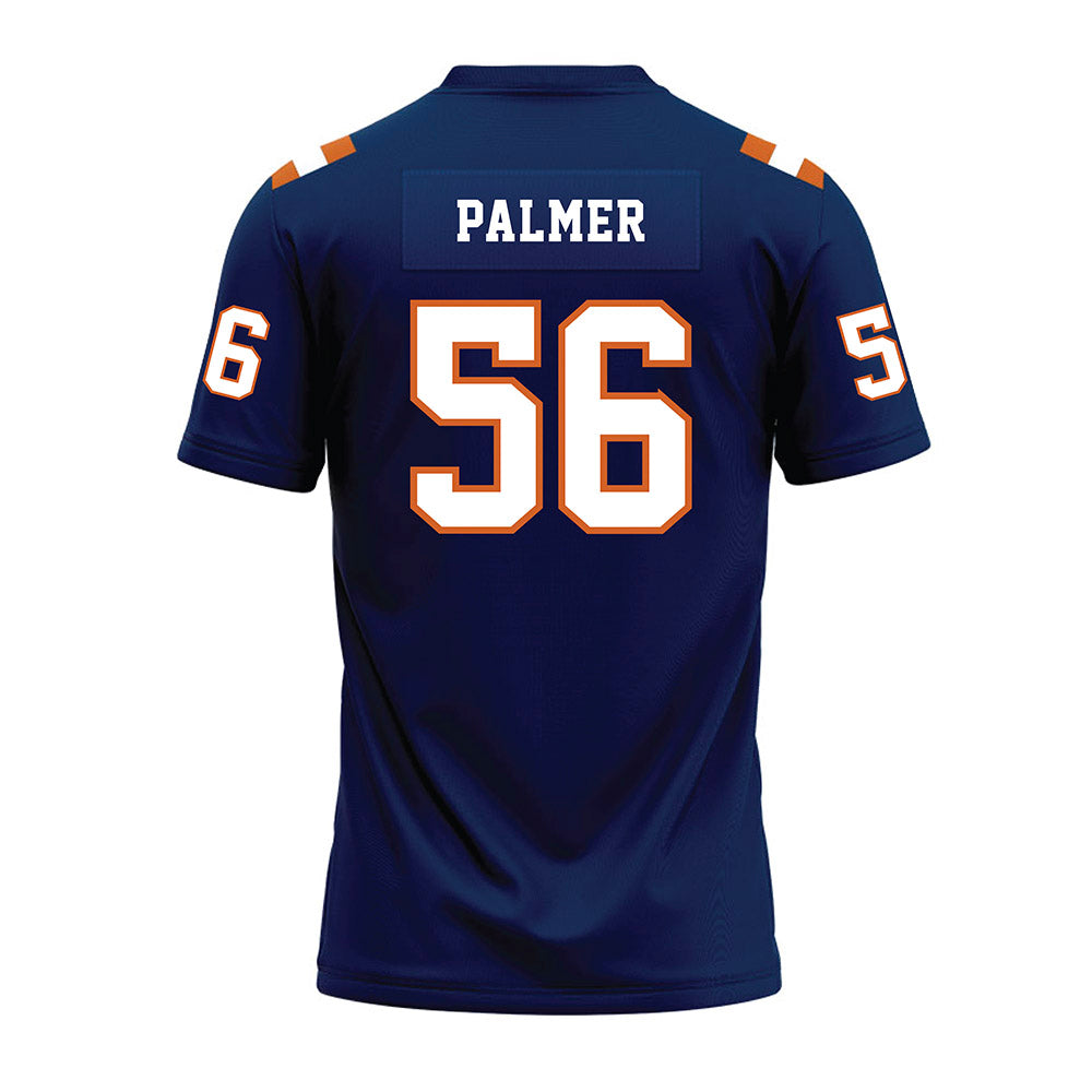 Wheaton IL - NCAA Football : Steven Palmer - Navy Premium Football Jersey-1
