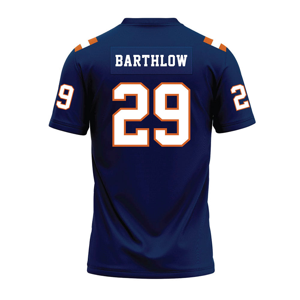Wheaton IL - NCAA Football : Cal Barthlow - Navy Premium Football Jersey-1
