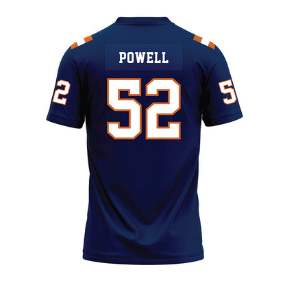 Wheaton IL - NCAA Football : Jaxon Powell - Navy Premium Football Jersey-1