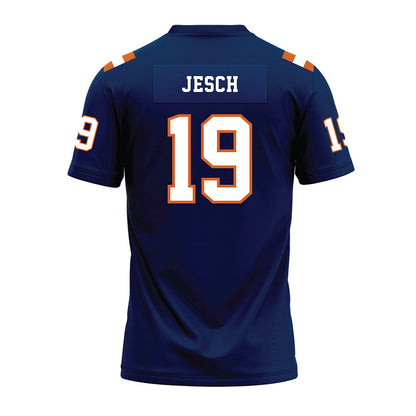 Wheaton IL - NCAA Football : Mateo Jesch - Navy Premium Football Jersey-1