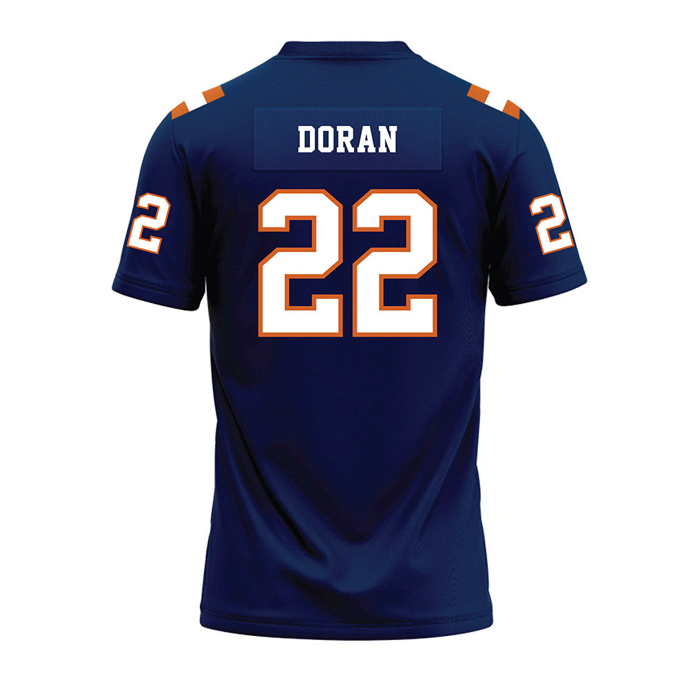 Wheaton IL - NCAA Football : Ayden Doran - Navy Premium Football Jersey-1