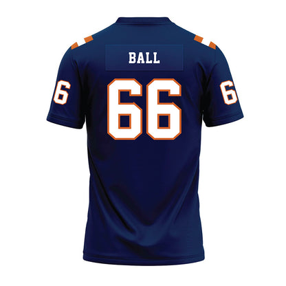Wheaton IL - NCAA Football : Steven Ball - Navy Premium Football Jersey-1