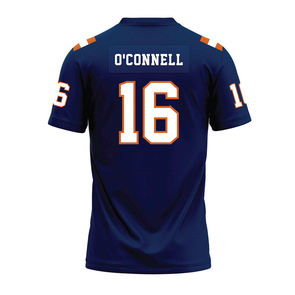 Wheaton IL - NCAA Football : Seamus O'Connell - Navy Premium Football Jersey-1