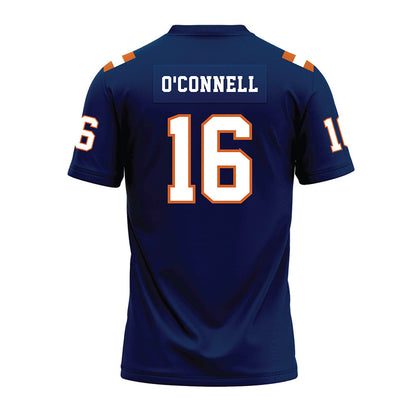 Wheaton IL - NCAA Football : Seamus O'Connell - Navy Premium Football Jersey-1