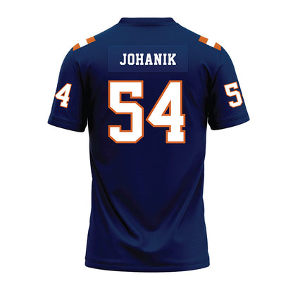 Wheaton IL - NCAA Football : Peter Johanik - Navy Premium Football Jersey-1
