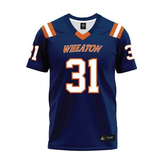 Wheaton IL - NCAA Football : Nick Stambaugh - Navy Premium Football Jersey-0