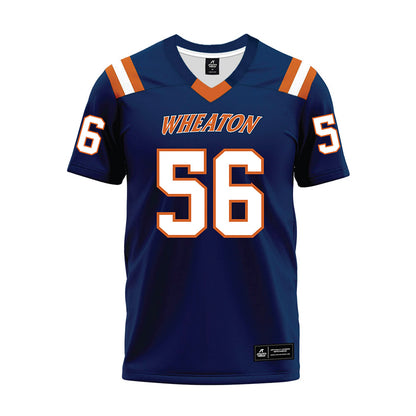 Wheaton IL - NCAA Football : Steven Palmer - Navy Premium Football Jersey-0