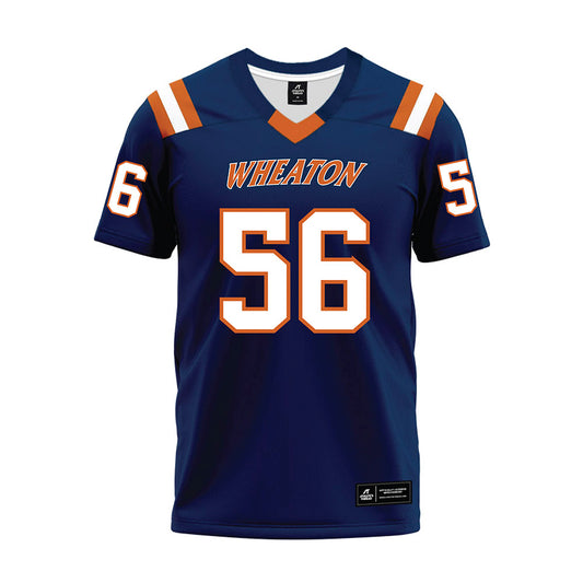 Wheaton IL - NCAA Football : Steven Palmer - Navy Premium Football Jersey-0