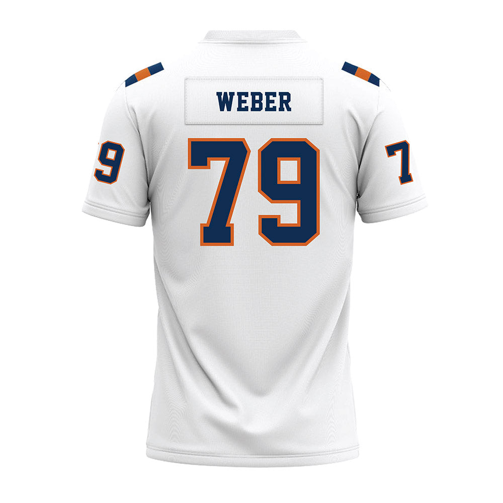 Wheaton IL - NCAA Football : Jake Weber - White Premium Football Jersey-1