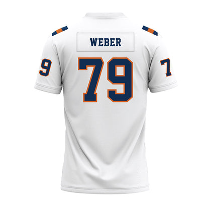 Wheaton IL - NCAA Football : Jake Weber - White Premium Football Jersey-1