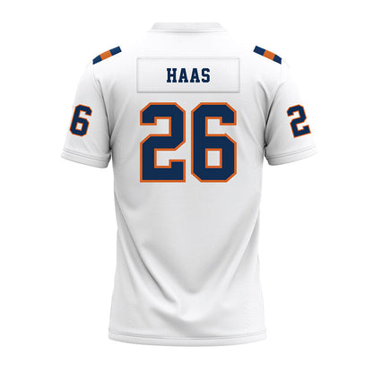 Wheaton IL - NCAA Football : Maison Haas - White Premium Football Jersey-1
