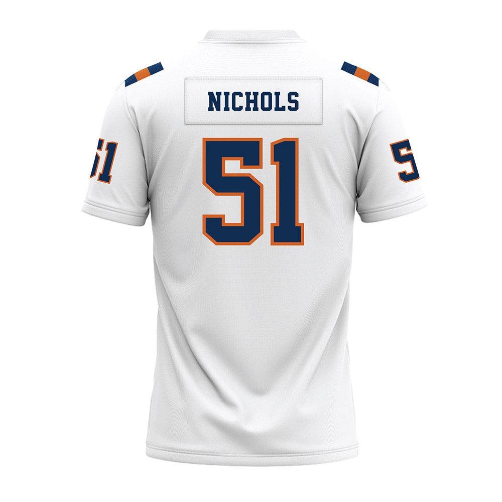 Wheaton IL - NCAA Football : JT Nichols - White Premium Football Jersey-1