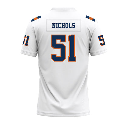 Wheaton IL - NCAA Football : JT Nichols - White Premium Football Jersey-1