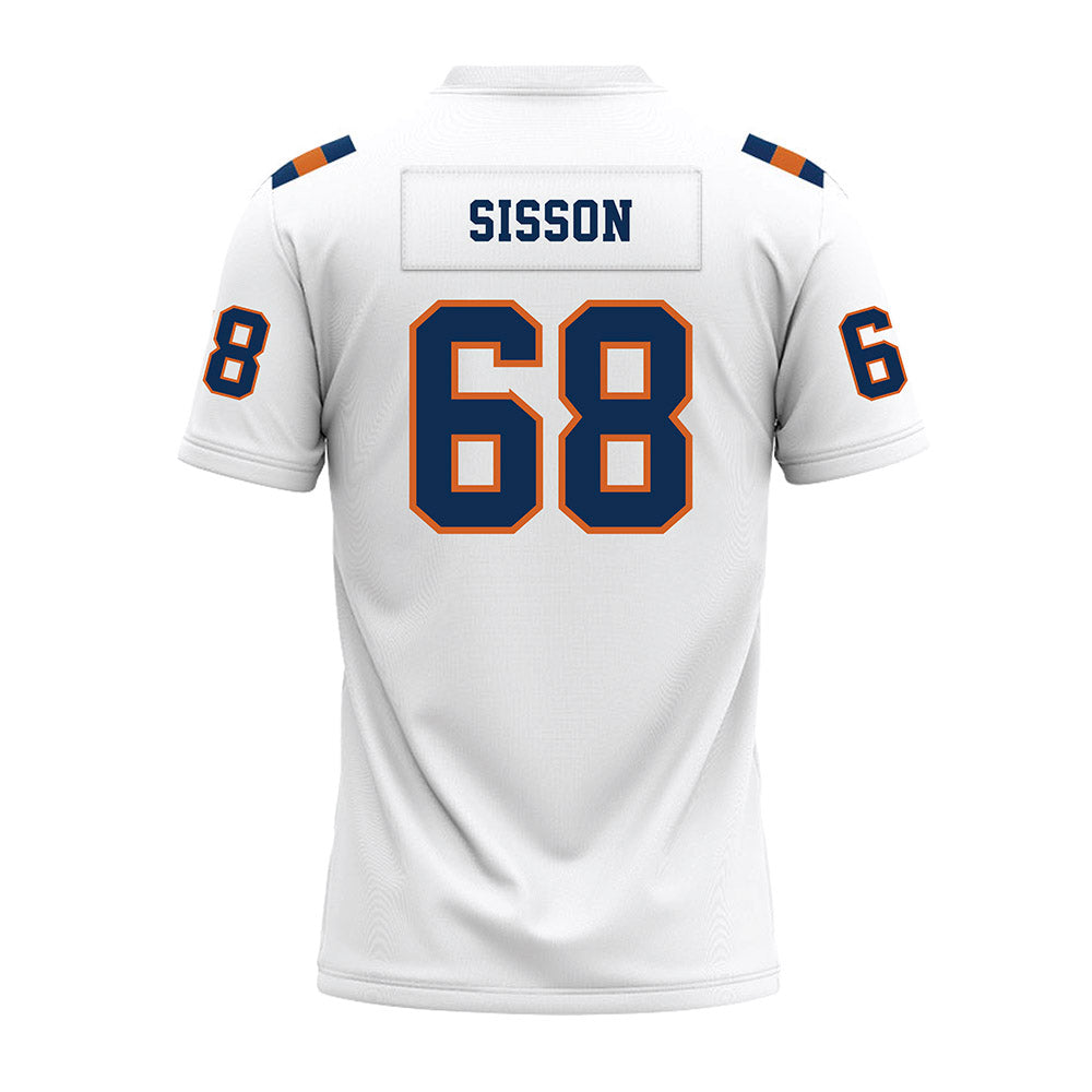 Wheaton IL - NCAA Football : Drew Sisson - White Premium Football Jersey-1