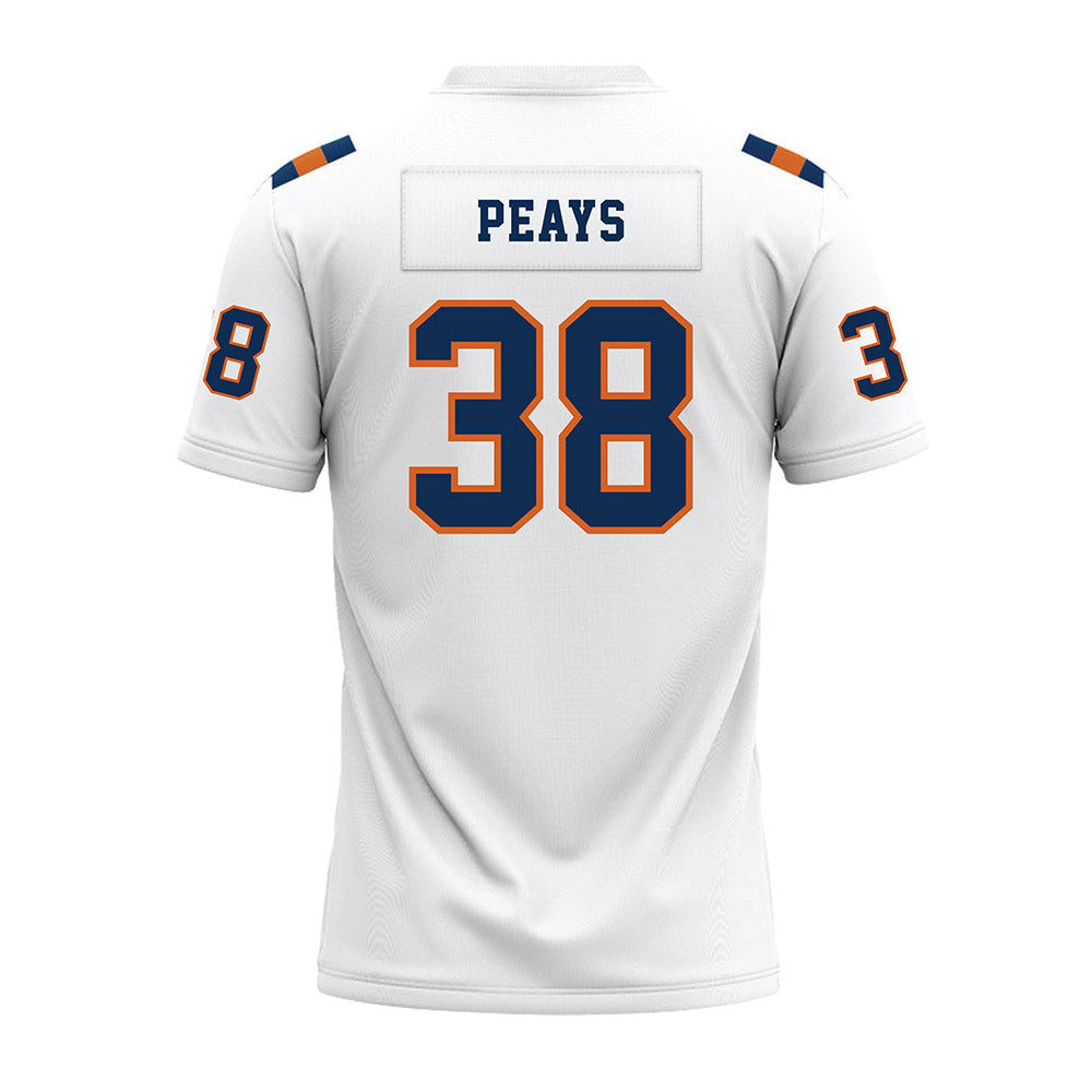 Wheaton IL - NCAA Football : Luke Peays - White Premium Football Jersey-1