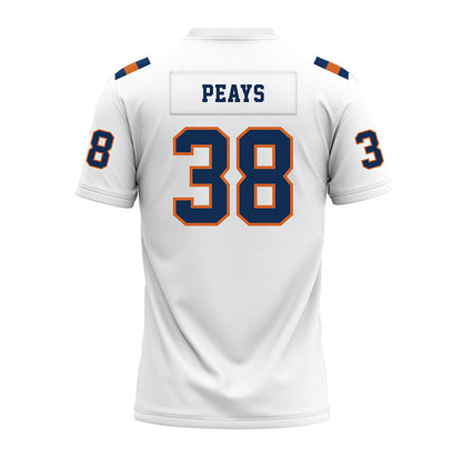 Wheaton IL - NCAA Football : Luke Peays - White Premium Football Jersey-1