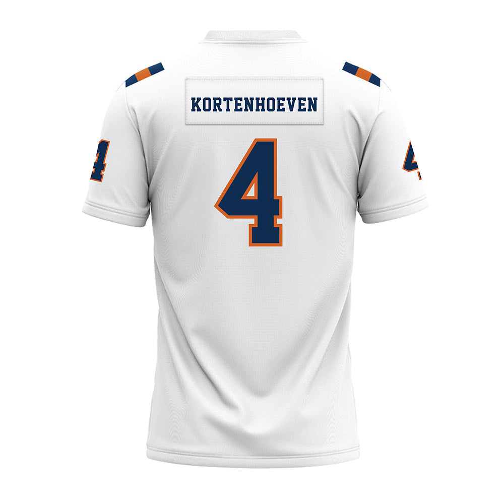 Wheaton IL - NCAA Football : Seth Kortenhoeven - White Premium Football Jersey-1