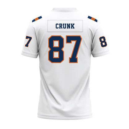 Wheaton IL - NCAA Football : Ethan Crunk - White Premium Football Jersey-1