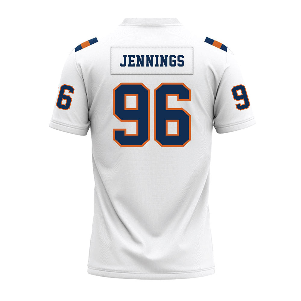 Wheaton IL - NCAA Football : Chase Jennings - White Premium Football Jersey-1