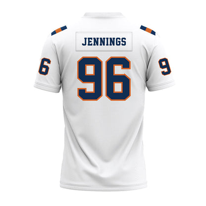 Wheaton IL - NCAA Football : Chase Jennings - White Premium Football Jersey-1