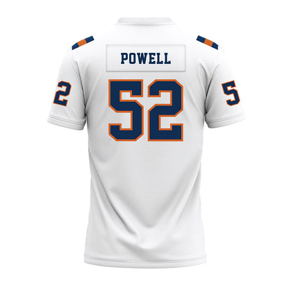 Wheaton IL - NCAA Football : Jaxon Powell - White Premium Football Jersey-1