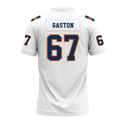 Wheaton IL - NCAA Football : Soren Gaston - White Premium Football Jersey-1