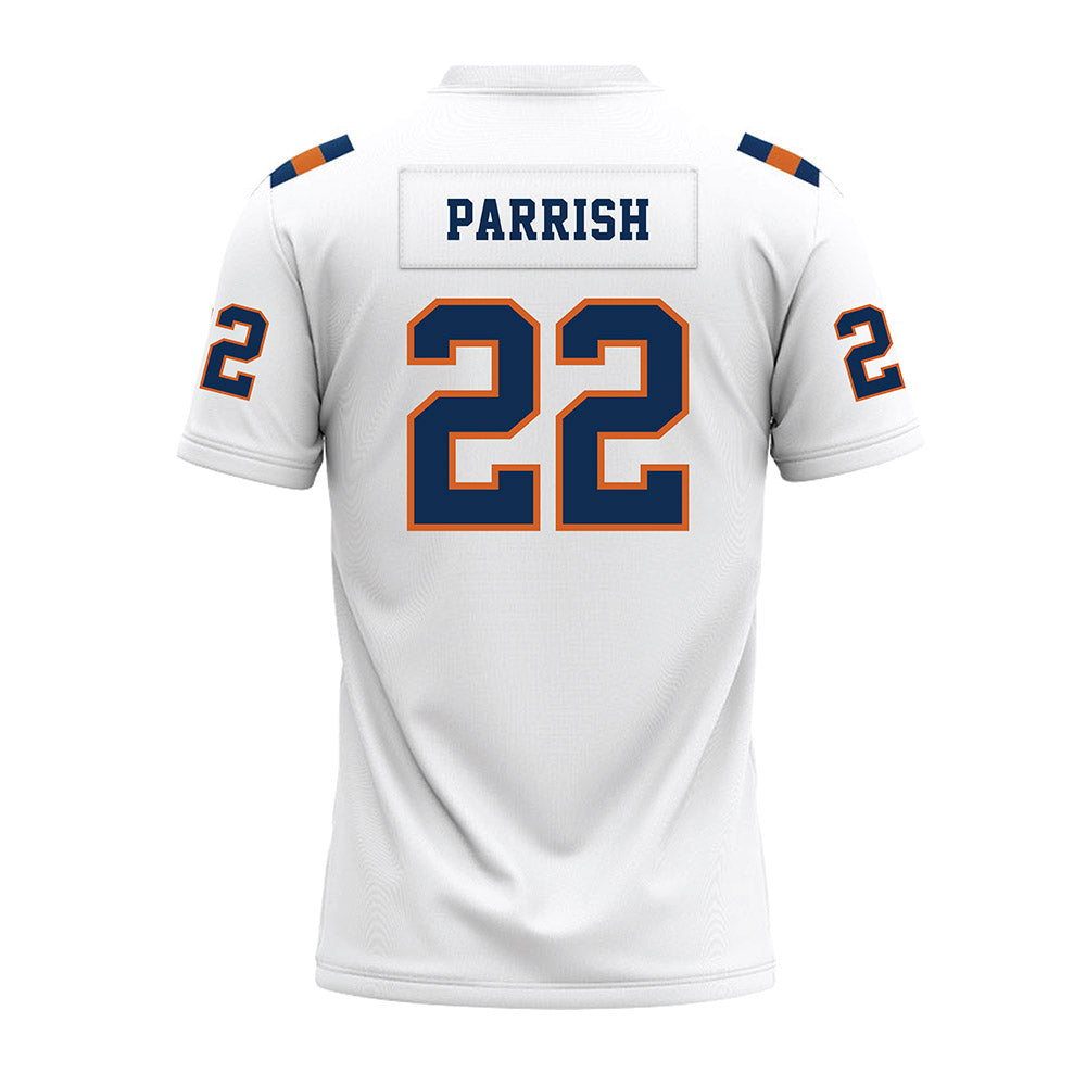 Wheaton IL - NCAA Football : Trace Parrish - White Premium Football Jersey-1