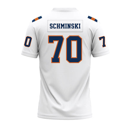 Wheaton IL - NCAA Football : Cole Schminski - White Premium Football Jersey-1