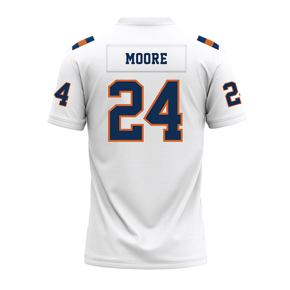 Wheaton IL - NCAA Football : Colin Moore - White Premium Football Jersey-1