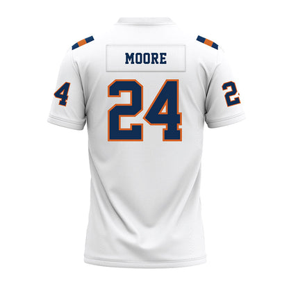 Wheaton IL - NCAA Football : Colin Moore - White Premium Football Jersey-1