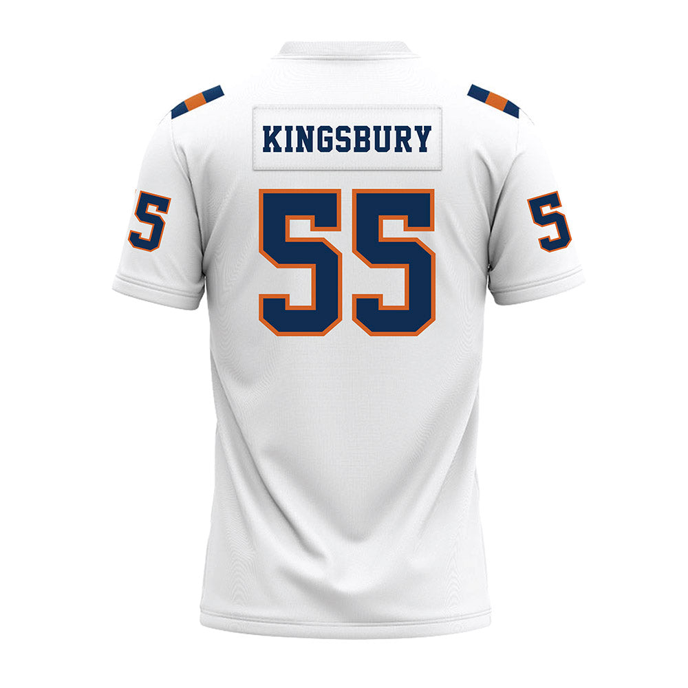 Wheaton IL - NCAA Football : Max Kingsbury - White Premium Football Jersey-1