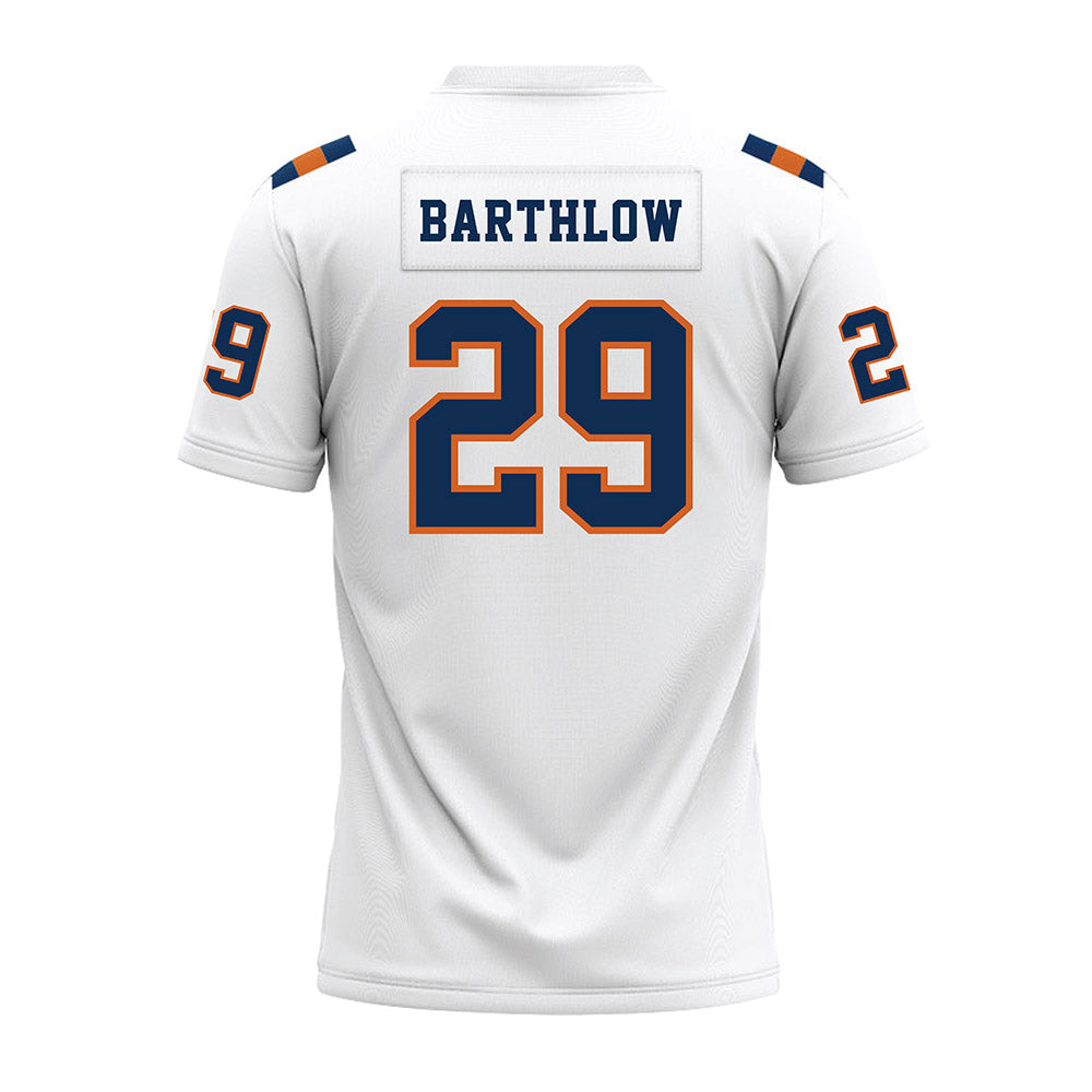 Wheaton IL - NCAA Football : Cal Barthlow - White Premium Football Jersey-1