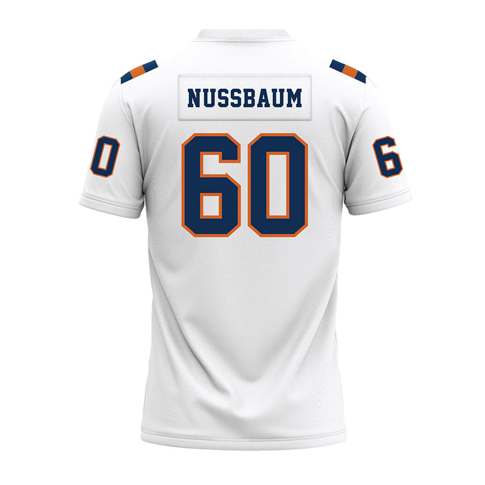 Wheaton IL - NCAA Football : David Nussbaum - White Premium Football Jersey-1