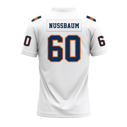 Wheaton IL - NCAA Football : David Nussbaum - White Premium Football Jersey-1